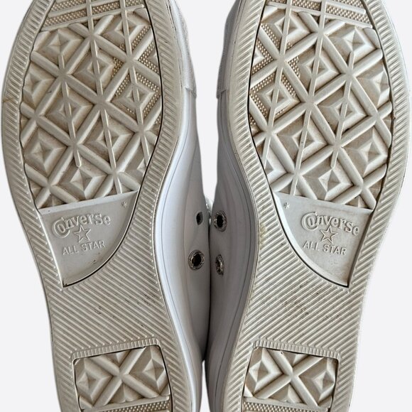 Chrome Hearts White Rhodium Cross High Top Converse - Picture 6 of 7